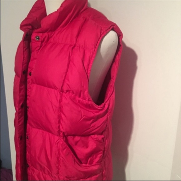 LANDS END - pink down puffer - MEDIUM - Picture 3 of 7